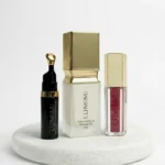 Prie odos prisitaikantis makiažo pagrindas + Universalus maskuoklis + Lūpų blizgis Lumimi.lt 25