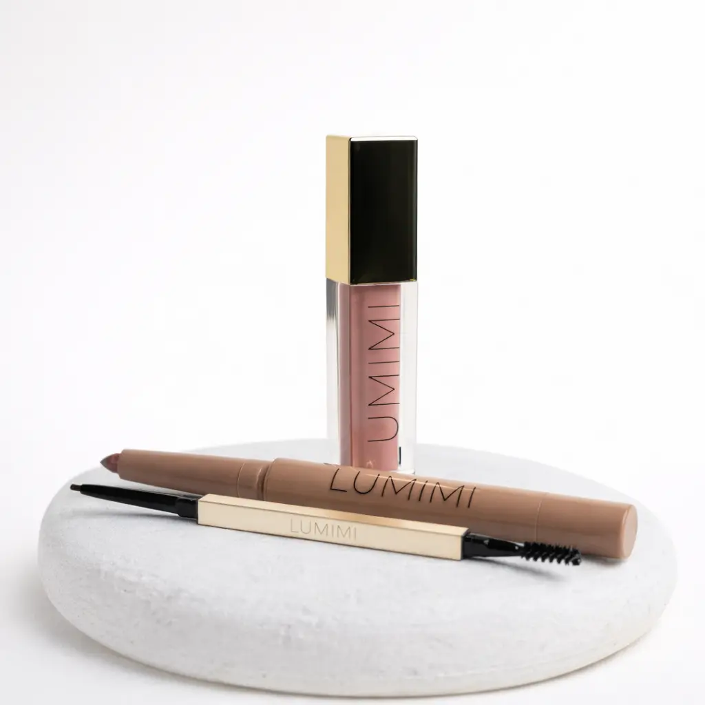 Lūpų pieštukas + Lūpų blizgis + Antakių pieštukas Lumimi.lt 14 Lūpų pieštukas + Lūpų blizgis + Antakių pieštukas Lumimi.lt 14
